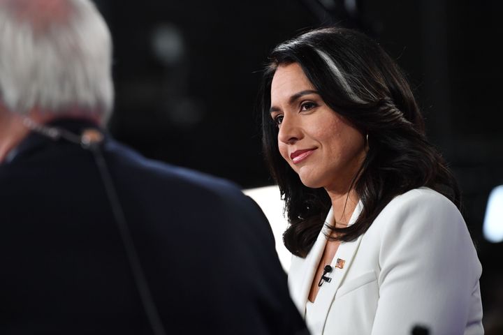 Democratic presidential hopeful Tulsi Gabbard was the only member of the House to vote “present” on the two articles of impeachment against Trump on Dec. 18.