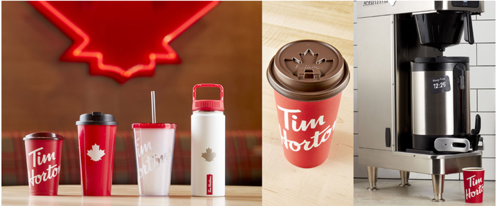 Tim Hortons' new coffee lid.