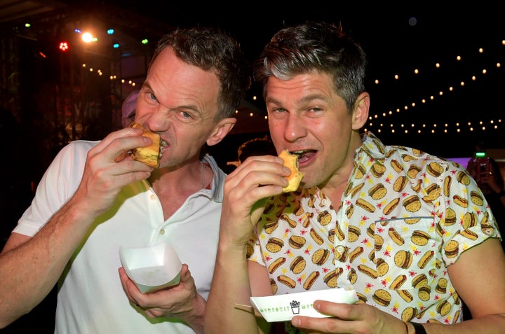 Neil Patrick Harris, left, with husband David Burtka at the South Beach Wine & Food Festival in Miami in February.