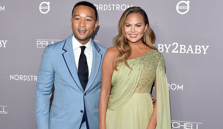 John Legend and Chrissy Teigen at the 2019 Baby2Baby gala in November.