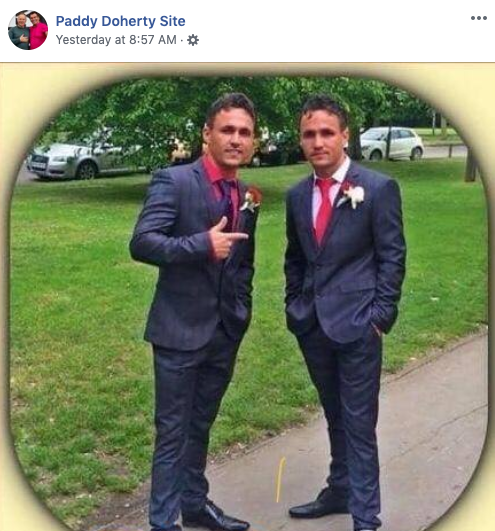 Big Brother UK star Paddy Doherty led the Facebook tributes.