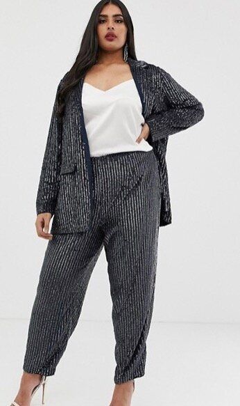 ASOS EDITION Curve Embellished Trouser