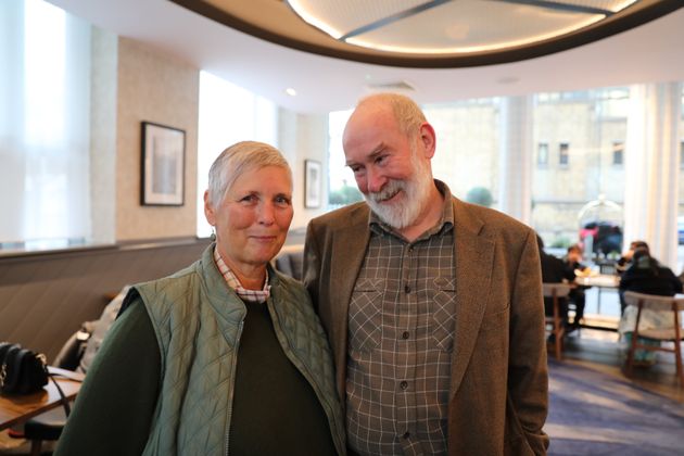 Julie Thorpe and Keith Lomax from Calderdale, West Yorkshire, one of thousands of opposite sex couples that will enter into a civil partnership.