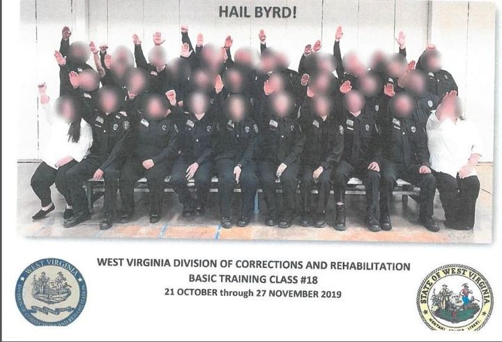 virginia corrections west nazi salute dept holocaust institute training after employees government working wchs tv rehabilitation division class