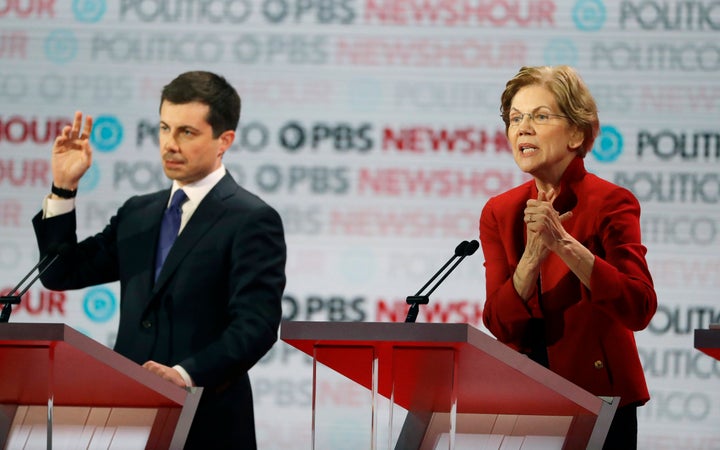 At the Democratic presidential debate earlier this month in Los Angeles, contenders Pete Buttigieg and Sen. Elizabeth Warren (Mass.) sparred over accepting contributions from big-money donors.