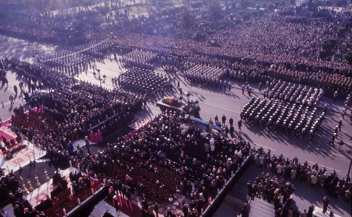 Imagen del funeral de Franco, en 1975. 