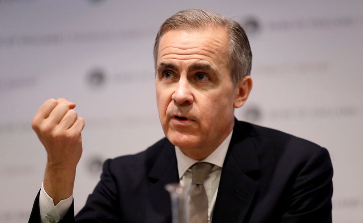 Mark Carney, governor of the Bank of England and former governor of the Bank of Canada, speaks at a news conference in London, U.K., Dec. 16, 2019.