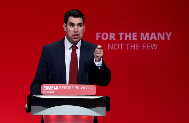 Richard Burgon, Shadow Secretary of State for Justice, delivers his speech during the Labour Party Conference at the Brighton Centre in Brighton earlier this year.