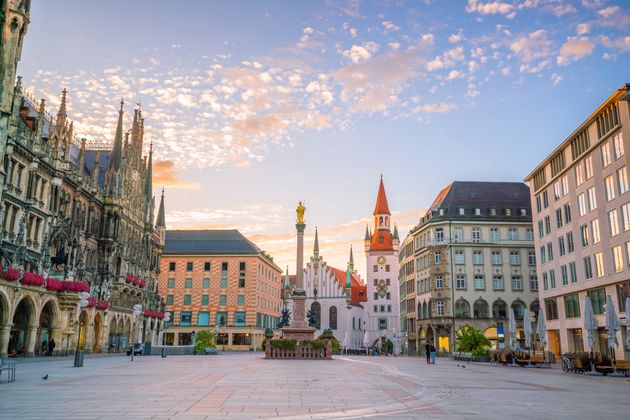 Old Town Hall at Marienplatz Square in Munich, Germany