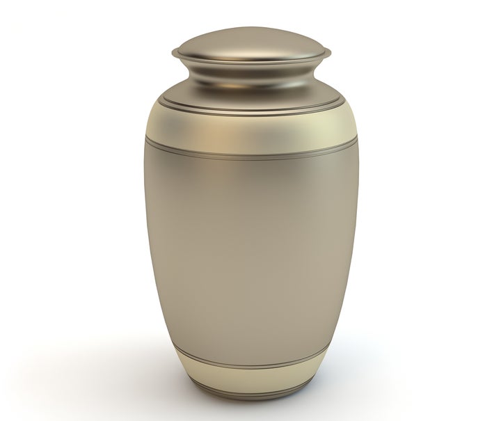 A man who admitted to stealing an urn, a similar one pictured, from a car in Cyprus has helped recover the ashes and offered