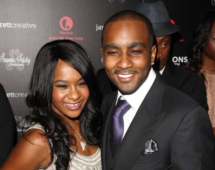 Bobbi Kristina Brown and Nick Gordon in Oct. 22, 2012, in New York. Gordon's attorney confirmed his death on Wednesday. 