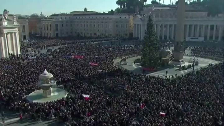 (SOUND BITE) (English-dubbed Italian) POPE FRANCIS, SAYING:"So many times we lose patience, even me, and I apologize for yesterday’s bad example."The apology came after the 83-year-old used the traditional New Year Mass at St. Peter’s Basilica to issue a forthright condemnation of the abuse of women. (SOUND BITE) (English-dubbed Italian) POPE FRANCIS, SAYING:“Women are sources of life. Yet they are continually offended, beaten, raped, induced to prostitute themselves and to suppress the life they carry in their womb. All violence inflicted on women is a desecration of God." During his first homily of the new year, Francis also addressed another theme close to his heart, immigration, saying women who moved abroad to provide for their children should be honored, not scorned. (SOUND BITE) (English-dubbed Italian) POPE FRANCIS, SAYING:“There are mothers, who risk perilous journeys to desperately try to give the fruit of the womb a better future and are judged to be redundant by people whose bellies are full of things, but whose hearts are empty of love.” Making the most of the teachable moment, Francis also said women must be fully involved in decision-making in the Roman Catholic Church. Last year, he appointed four women to a key Vatican department for the first time in its history.