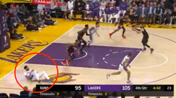 Ricky Rubio se lesiona en la cadera porque nadie secó la pista tras caer este jugador de los