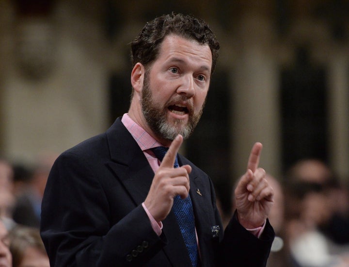 Conservative MP Scott Reid asks a question in the House of Commons in Ottawa on June 2, 2016.