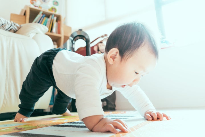 Who needs a yoga partner when your little one's already de-stressing like a downward dog pro?