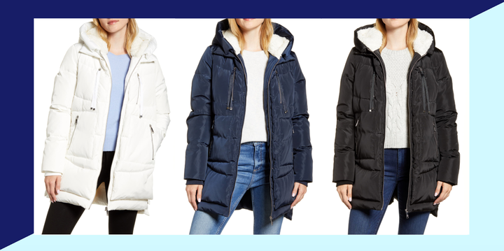 This dupe of "the Amazon Coat" is on sale at Nordstrom right now.