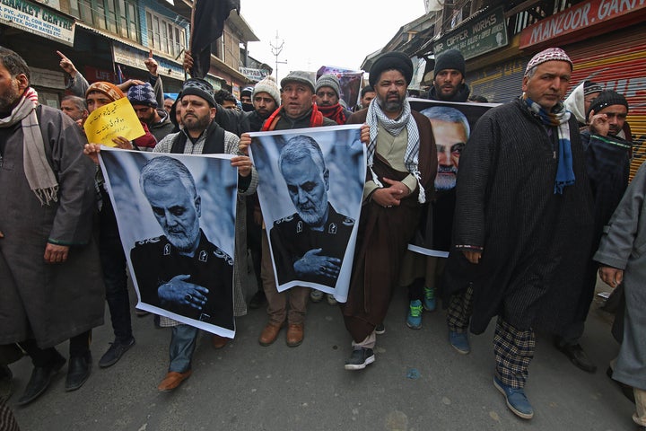 More from the protest in central Kashmir.