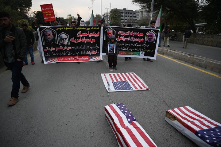 Protesters in Islamabad.