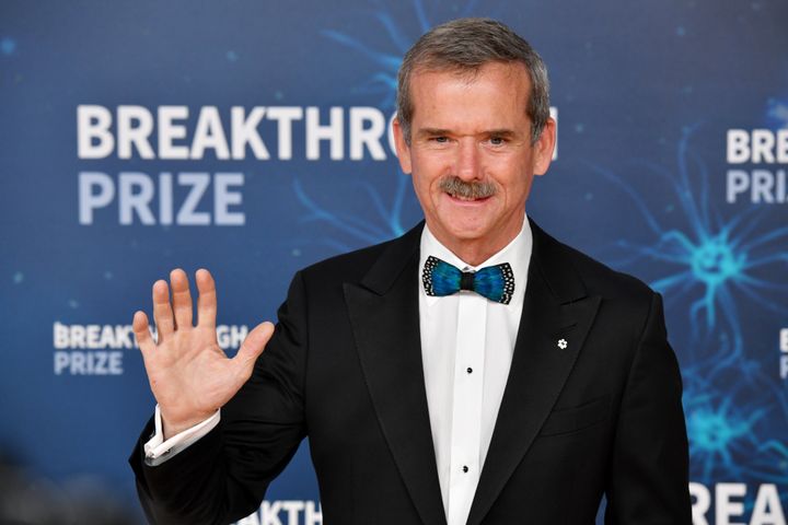 Chris Hadfield attends the 2020 Breakthrough Prize red carpet at NASA Ames Research Center on Nov. 3, 2019.