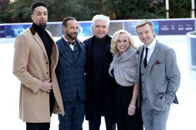 (L-R) Ashley Banjo, Jason, Phillip Schofield, Jayne Torvill and Christopher Dean.