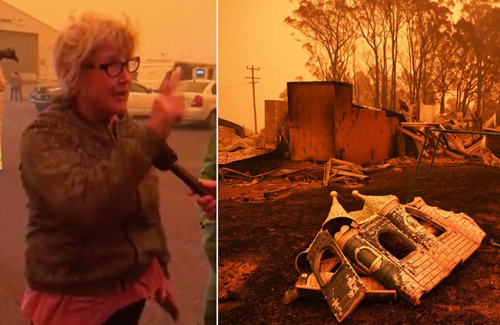 Celeste Barber's mother-in-law has berated the federal government's lack of military presence in the bushfire-hit town of Eden.