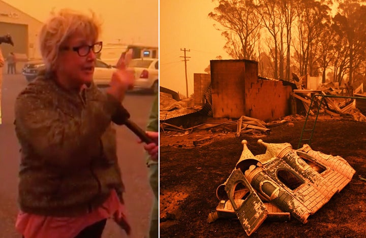 Celeste Barber's mother-in-law has berated the federal government's lack of military presence in the bushfire-hit town of Eden. 