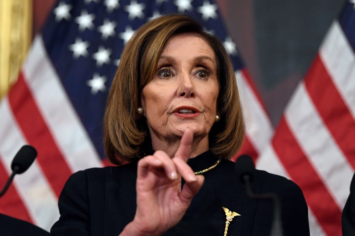 House Speaker <a href="https://www.huffpost.com/news/topic/nancy-pelosi">Nancy Pelosi</a> (D-Calif.) told colleagues that the