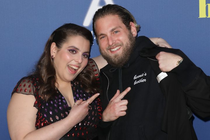 Despite Jonah Hill's very pointed sweater at this Los Angleles special screening of "Booksmart," many people were unaware until recently that he and Beanie Feldstein were related.