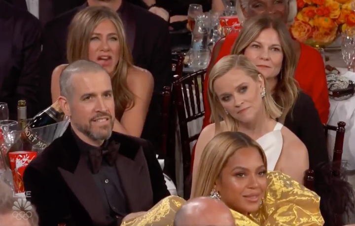 Jennifer Aniston couldn't have looked prouder.