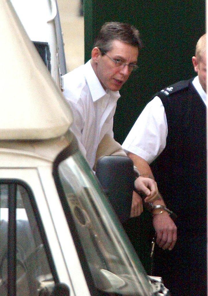 Jeremy Bamber, who jailed for life in 1986 for the murders of five members of his family at White House Farm in Essex, arriving at the Court of Appeal in London in 2002