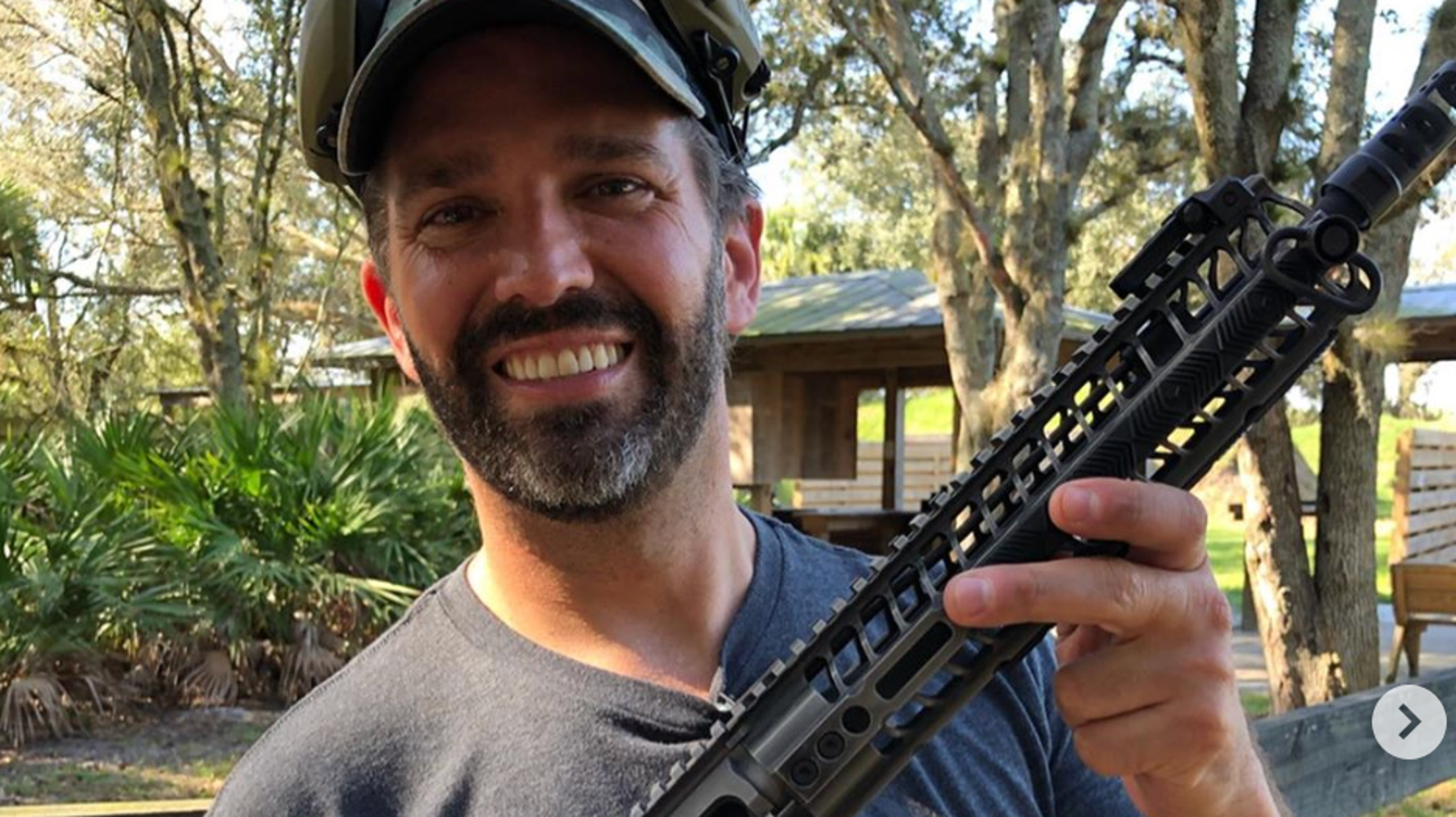 Donald Trump Jr. Under Fire For Decorating AR-15 With Hillary Clinton Cartoon