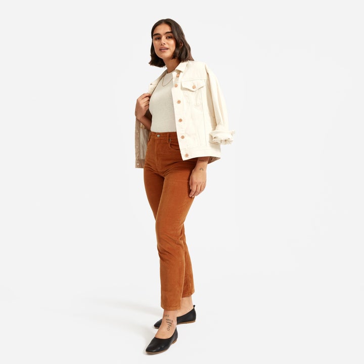 Everlane's "Cheeky Cord" in the "acorn" color. 