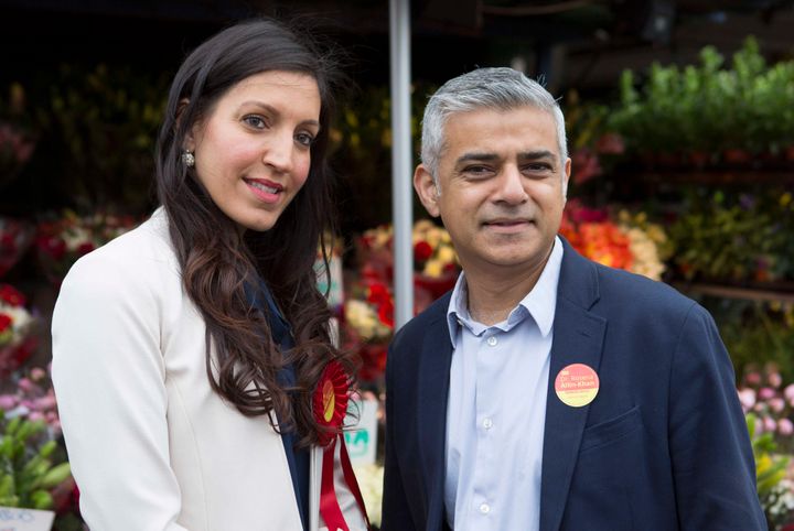 Mayor of London Sadiq Khan and Dr Rosena Allin-Khan.