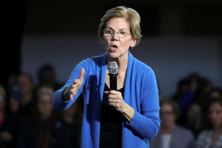 Sen. Elizabeth Warren is competing with Sen. Bernie Sanders over climate policy.