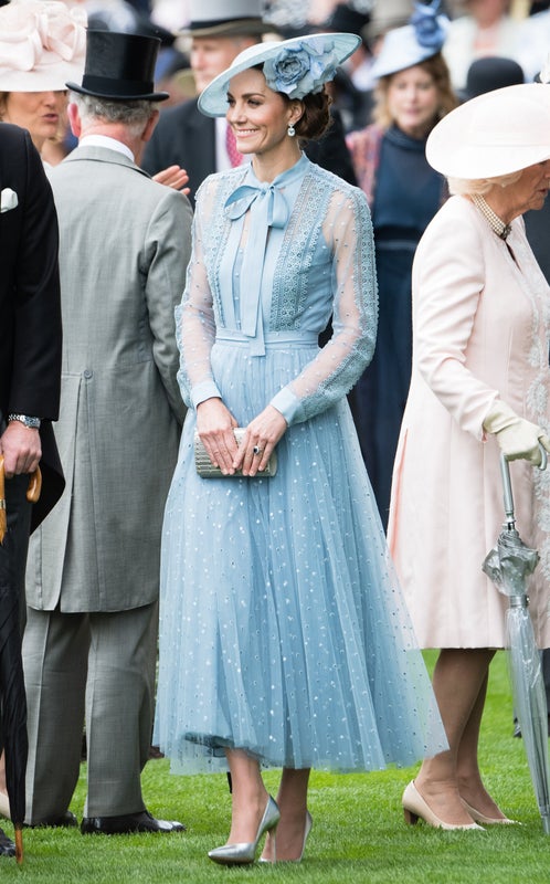 In Elie Saab at the Royal Ascot.