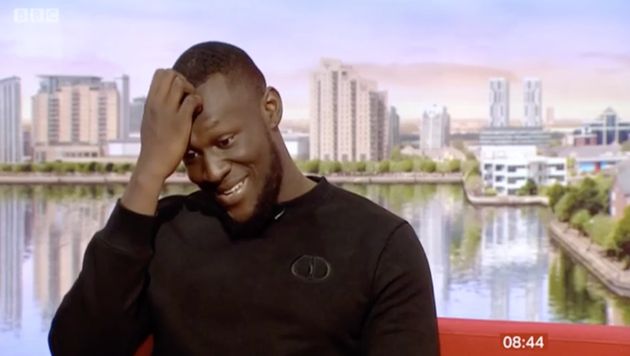 Stormzy Embarrassed After Forgetting To Take Off Slippers Before BBC Breakfast Appearance