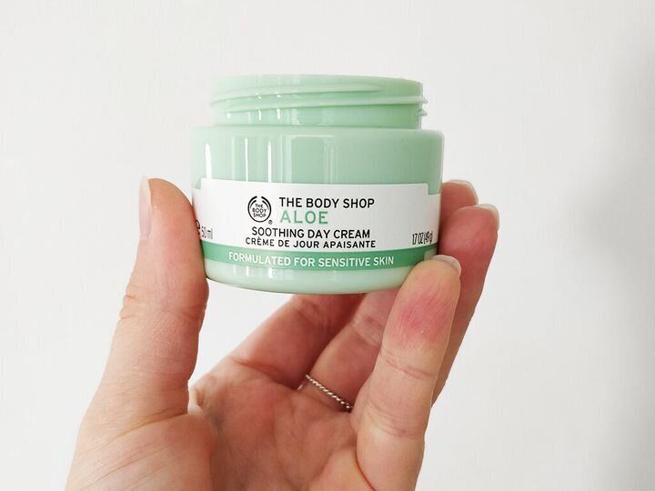 Body Shop's Aloe soothing day cream.