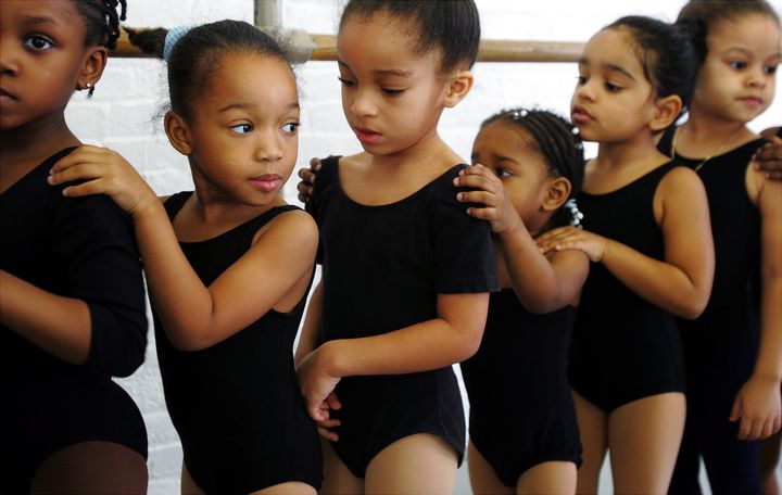 Little ballerinas line up for class at DTH&rsquo;s iconic 152nd St. address in New York.