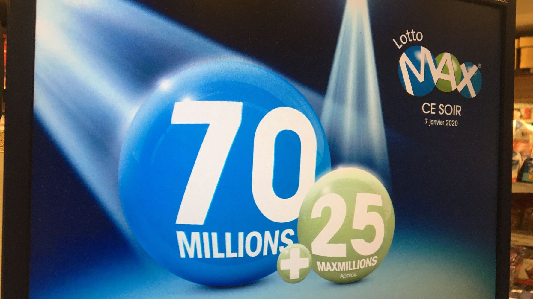 Lotto Max le tirage du gros lot record de 70 millions de retour