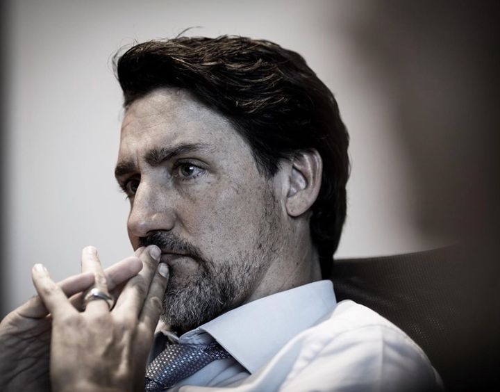 Prime Minister Justin Trudeau sporting a new beard.