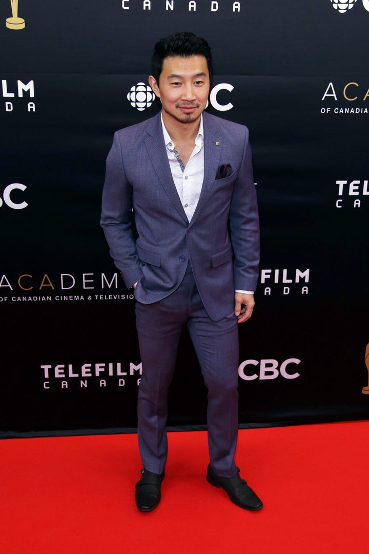 Simu Liu arriving at The Canadian Screen Awards.