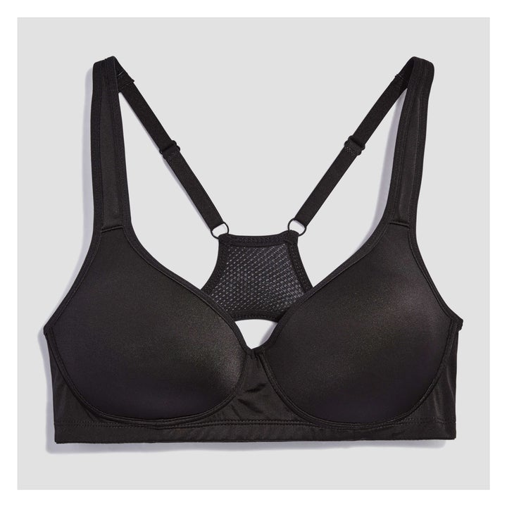 Women+ Crop Sports Bra in Black from Joe Fresh