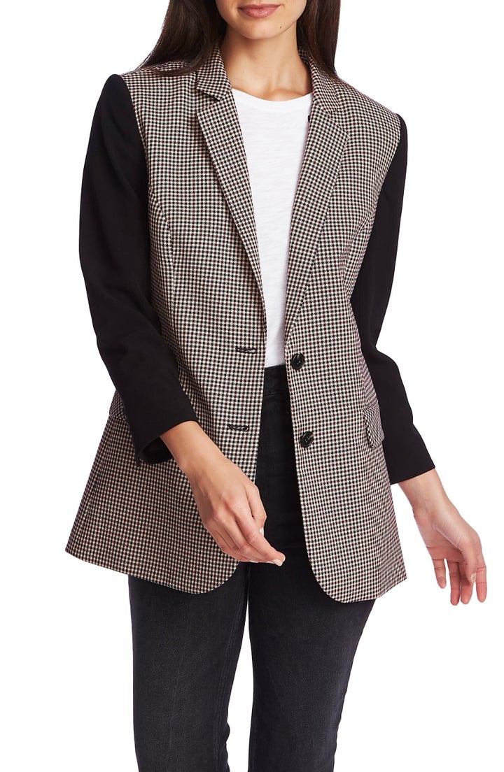 This blazer brings power dressing to the modern era. Find this blazer at Nordstrom.