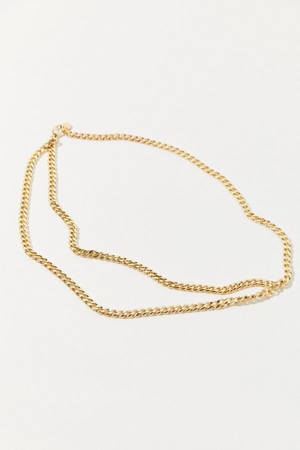 A chain belt can add some '80s flair to a look. <strong><a href="https://fave.co/2FvGoik" target="_blank" role="link" class=" js-entry-link cet-external-link" data-vars-item-name="Find this belt at Urban Outfitters" data-vars-item-type="text" data-vars-unit-name="5e14b68ec5b66361cb5b7569" data-vars-unit-type="buzz_body" data-vars-target-content-id="https://fave.co/2FvGoik" data-vars-target-content-type="url" data-vars-type="web_external_link" data-vars-subunit-name="article_body" data-vars-subunit-type="component" data-vars-position-in-subunit="19">Find this belt at Urban Outfitters</a></strong>.