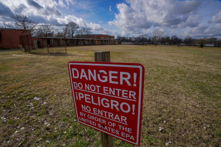 A Superfund site with contaminated soil in Birmingham, Alabama.