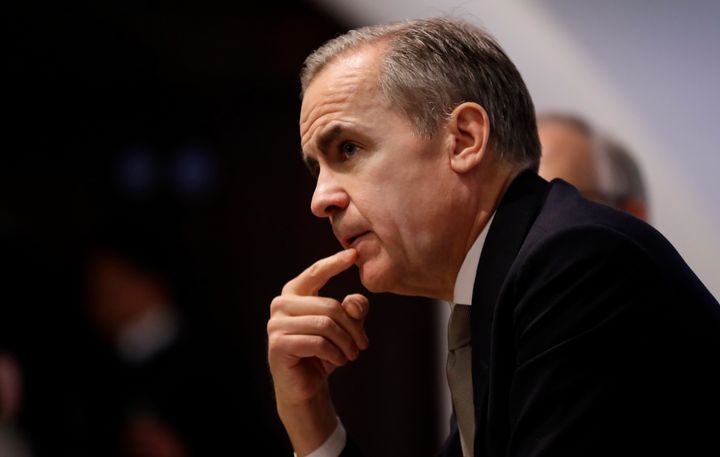 Mark Carney, governor of the Bank of England, at a BoE press conference in London, Mon. Dec. 16, 2019.