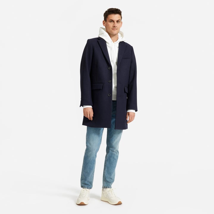 Everlane's <a href="https://fave.co/2s4NAyT" target="_blank" rel="noopener noreferrer">ReWool Overcoat</a> is made from recycled wool sweaters. 