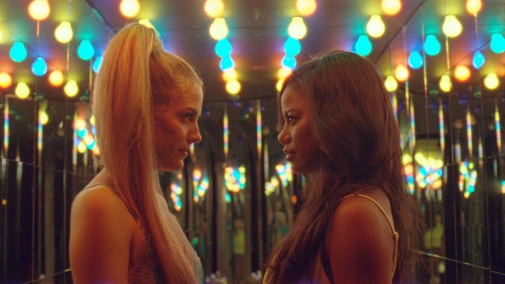 Riley Keough and Taylour Paige in "Zola."