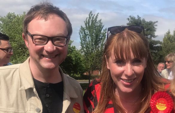 Simon Fletcher and Angela Rayner