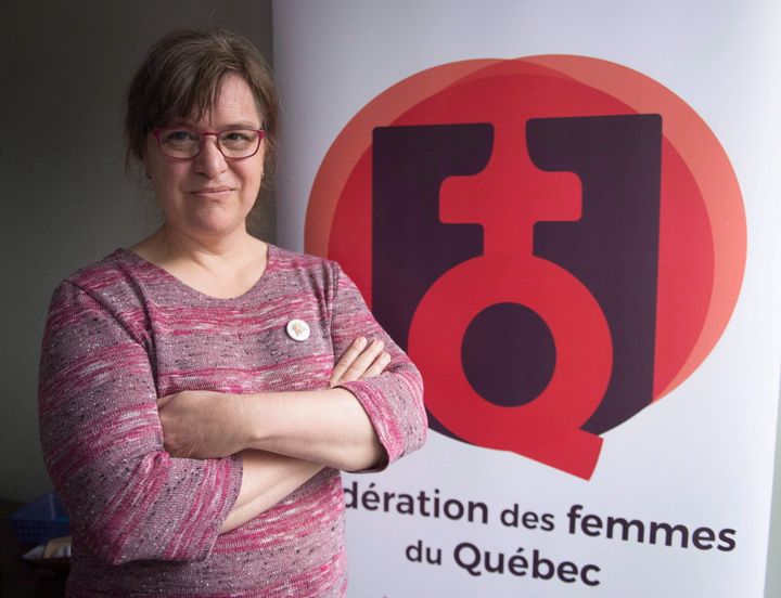La présidente de la Fédération des femmes du Québec, Gabrielle Bouchard.